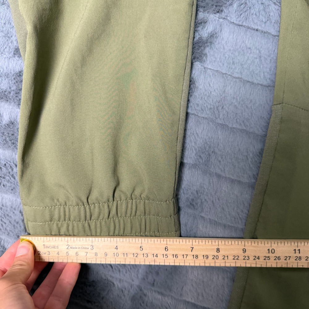 Adidas Jogger Pants Mens 2XL Olive Green 3-Stripe Mesh Lined Athlete Track Pants - Picture 5 of 9